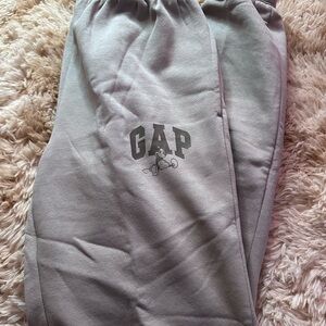 NWOT GAP x DISNEY Taupe Joggers with Iconic Logo